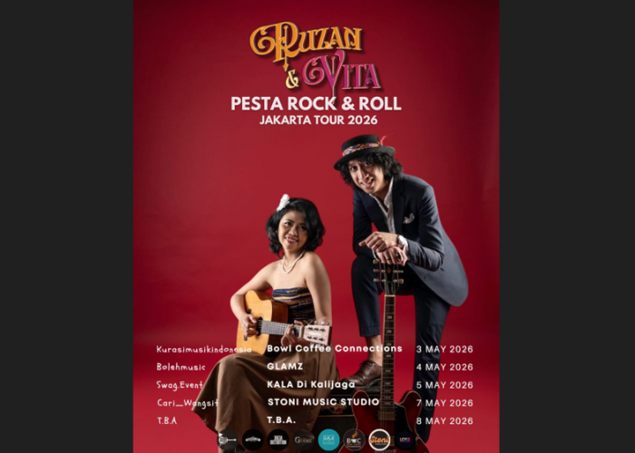 Ruzan & Vita Gelar 'Pesta Rock n Roll Jakarta Tour', Rayakan 20 Tahun Cinta Lewat Musik