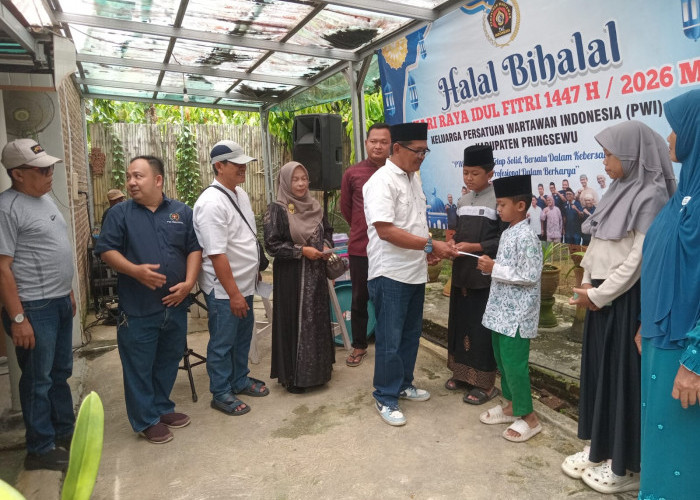 Pererat Solidaritas, PWI Pringsewu Gelar Halal Bihalal Idulfitri 1447 H