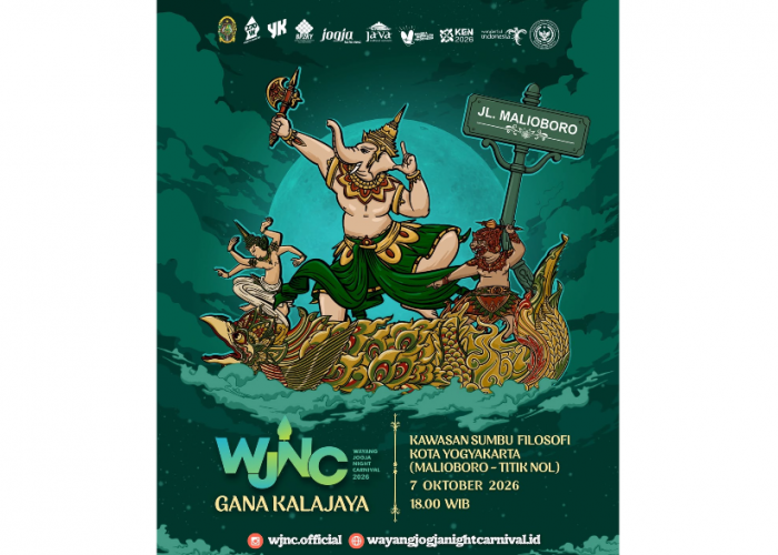 Wayang Jogja Night Carnival 2026 Jadi Puncak HUT ke-270 Kota Yogyakarta, Angkat Tema Dewa Gana Kalajaya