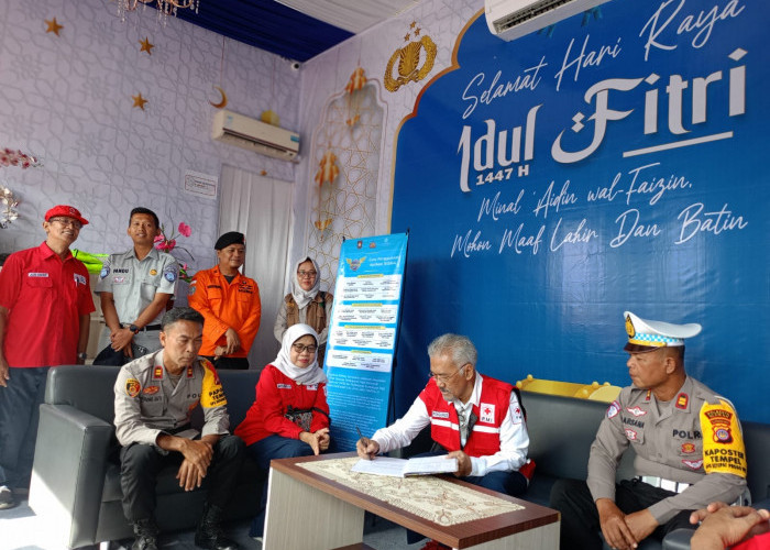 Ketua PMI DIY Apresiasi Relawan di Posko Lebaran Sleman, Tekankan Layanan Kemanusiaan