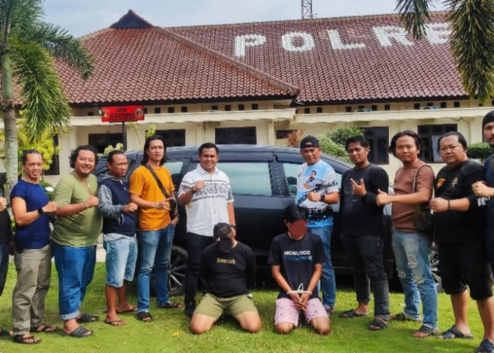 Tekab 308 Amankan Dua Pelaku Pencurian Mobil di Kotabumi Selatan