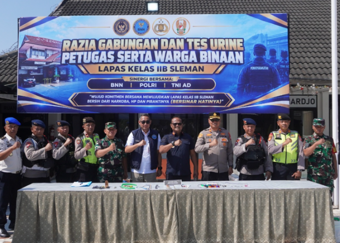 Razia Lapas Sleman, 30 Petugas dan Warga Binaan Tes Urine Narkotika, Hasilnya Negatif