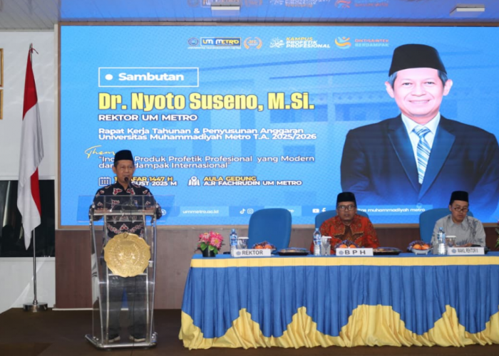 UM Metro Gelar Rapat Kerja Tahunan dan Pemaparan Strategi Pengembangan Menuju Kampus Profetik Profesional 2030