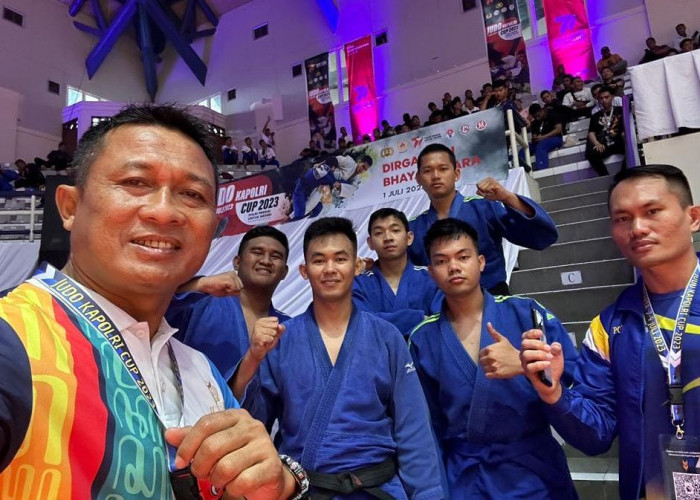Ikut Kejurnas Judo Kapolri Cup, Tim Polda Lampung Raih Medali Perunggu