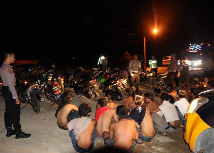 Razia Balap Liar, 29 Unit Sepeda Motor Diamankan Polisi