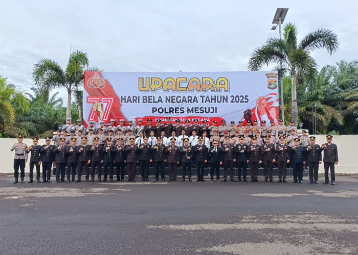 Polres Mesuji Gelar Upacara Peringatan Hari Bela Negara ke 77