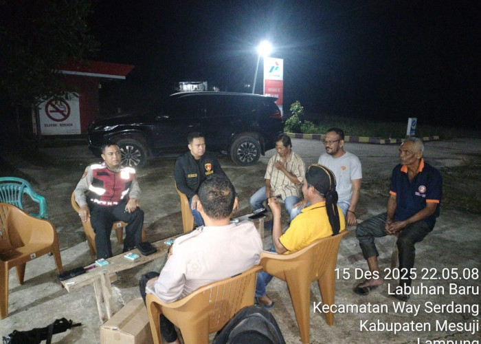 Jalin Silaturahmi dan Sinergitas, Kapolsek Way Serdang Lakukan Sambang Desa 