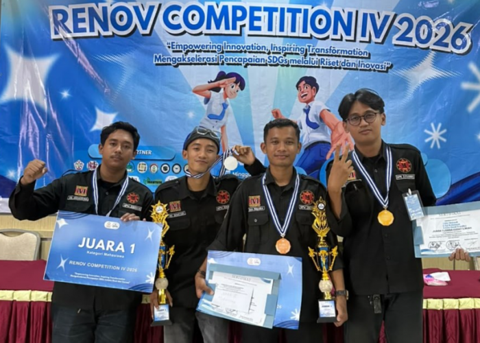 Mahasiswa Teknik Mesin UM Metro Sabet Juara I RENOV COMPETITION IV 2026