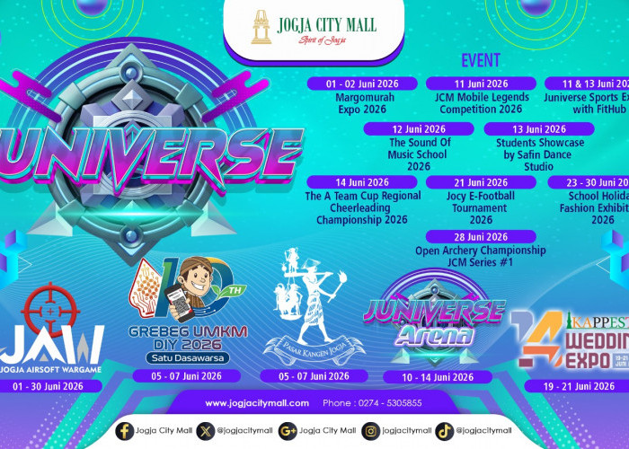 Jogja City Mall Hadirkan JUNIVERSE 2026, Suguhkan Beragam Event Hiburan hingga Kompetisi Sepanjang Juni