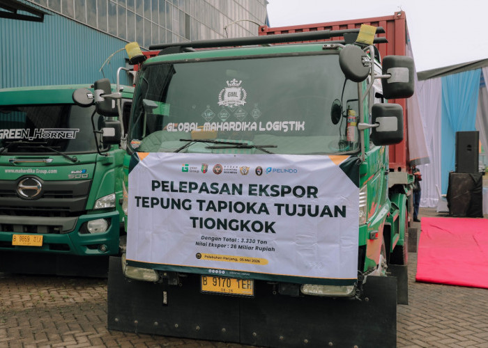 Lampung Kirim 3.300 Ton Tapioka ke Tiongkok, Ekspor Perdana Tembus Rp26 Miliar