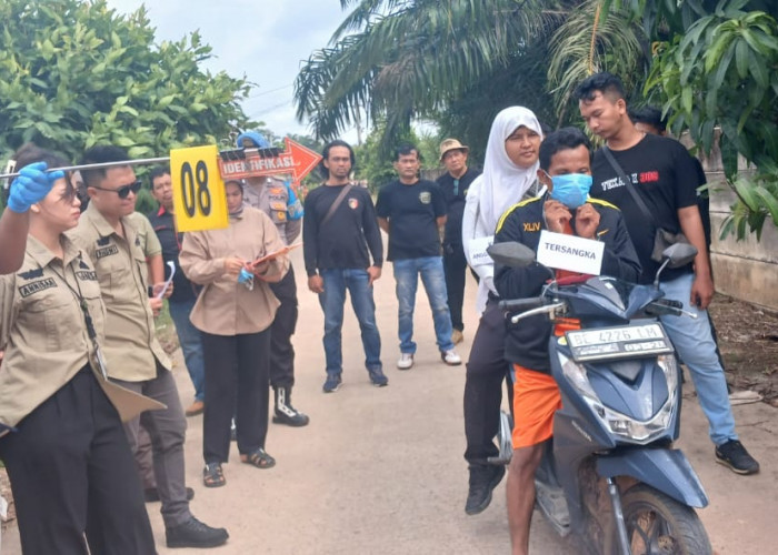 Polres Mesuji Gelar Rekontruksi Kasus Pembunuhan Siswi SMK Tanjung Raya 