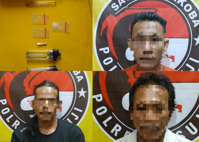 Kedapatan Pesta Narkoba, Tiga Pria Warga Panca Jaya di Ciduk Polisi