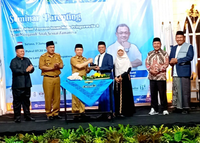 Dibuka Pj Bupati Pringsewu, Yayasan IMBOS Gelar Seminar Parenting