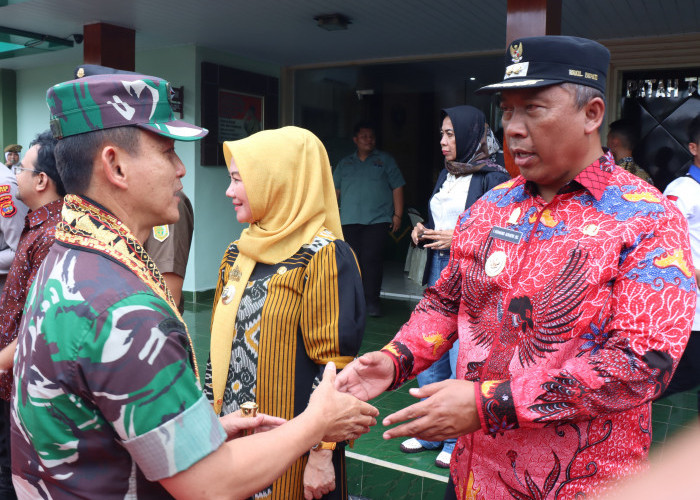 I Komang Koheri Sambut Kunker Pangdam di Wilayah Makodim 0411/KM. Metro