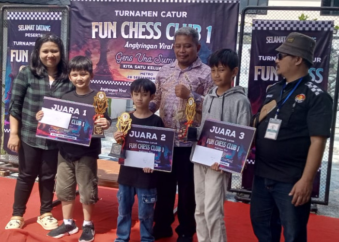 Sukses, Juara Turnamen Fun Chess Club 1 Tingkat SD Dan SMP Ditetapkan, Ini Nama Pesertanya