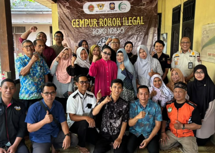 GOKIL Sobo Ndeso Edukasi Warga Condongcatur Kenali Ciri Rokok Ilegal