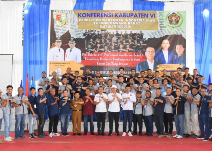 Konferkab VI PWI Tubaba Masa Bakti 2025-2028