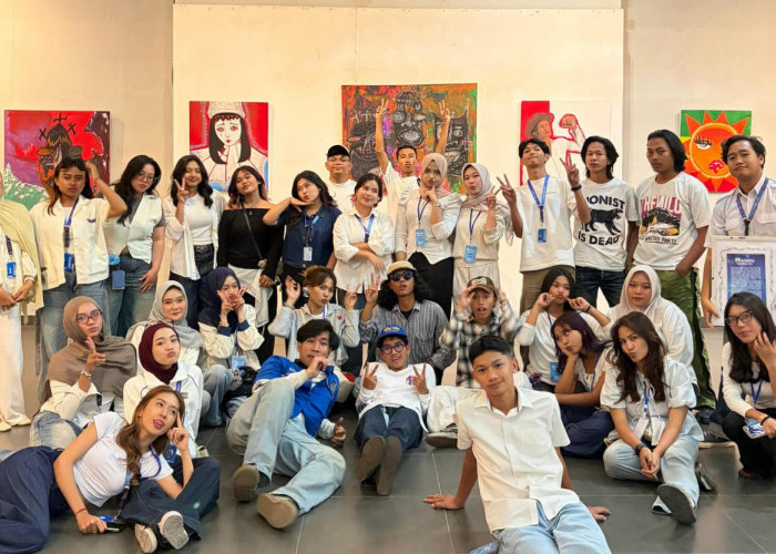 Pameran 'RANCU' UKMBS Universitas Bandar Lampung Angkat Kolaborasi Seni Rupa dan Multimedia