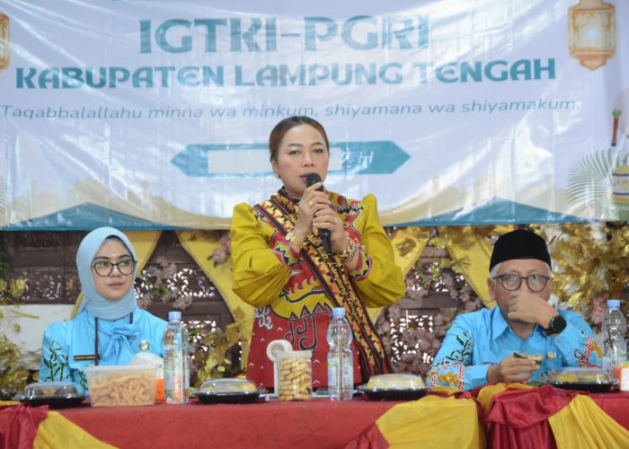 Pererat Silaturahmi, Plt. Bunda PAUD Ni Ketut Dewi Nadi Halal Bihalal Bersama IGTKI-PGRI se- Lampung Tengah