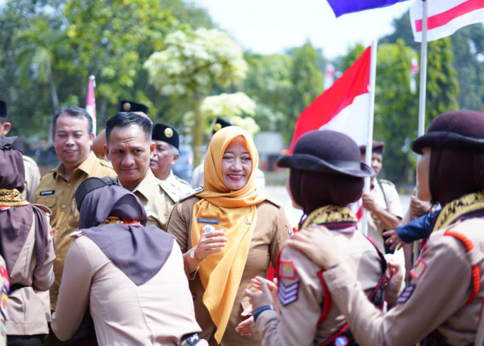 Pemkab Lampung Tengah Lepas 50 Anggota Kontingen ke Jambore Nasional XII 2026 di Cibubur