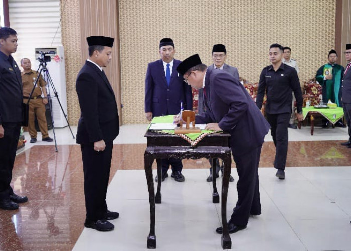 Bupati Pringsewu Resmi Lantik 10 Pejabat Pimpinan Tinggi Pratama