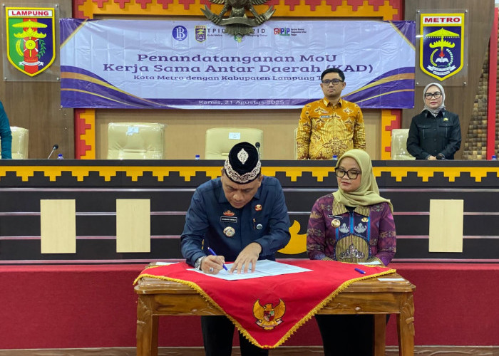 Tekan Laju Perkembangan Inflasi, Pemkot Metro dan Pemkab Lamtim dan Metro Teken MoU 