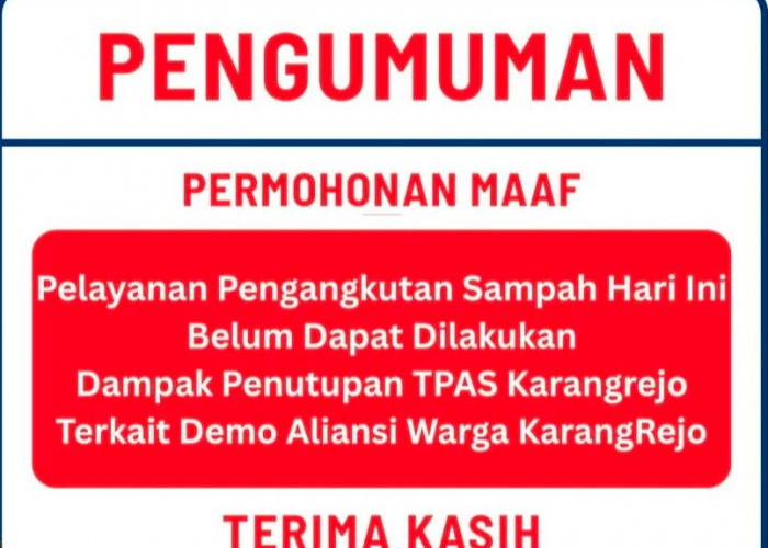 DLH Umumkan Penghentian Sementara Layanan Pengangkutan Sampah di Metro