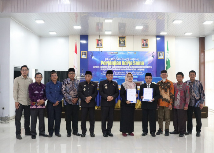 Fakultas Kesehatan UM Metro Tandatangani Perjanjian Kerjasama dengan Fakultas Kedokteran Universitas Lampung