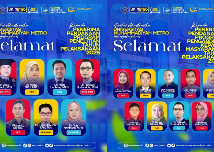 18 Proposal Dosen UM Metro Lolos Pendanaan Hibah BIMA 2025 Kemdikbudristek