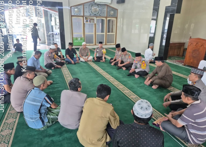 Polres Metro Perkuat Kedekatan dengan Masyarakat, Wakapolres Sambangi Masjid Al Mujahidin Muhammadiyah