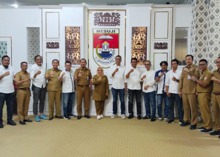 Pengurus PWI Lampung Temui Bupati Mesuji Bahas Persiapan HPN dan Porwanas 2027
