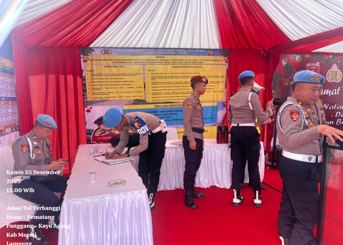 Divpropam Mabes Polri dan Polda Lampung Lakukan Pengecekan Pos Pelayanan Nataru 