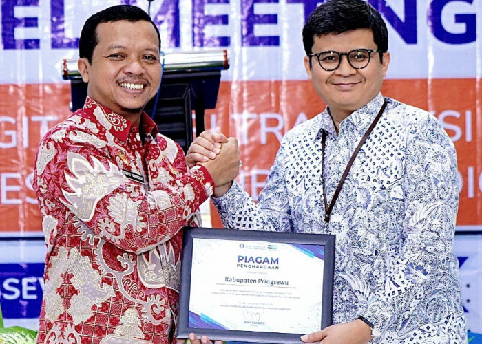 Sukses Dorong Digitalisasi Keuangan Daerah, Kabupaten Pringsewu Raih Penghargaan dari Bank Indonesia