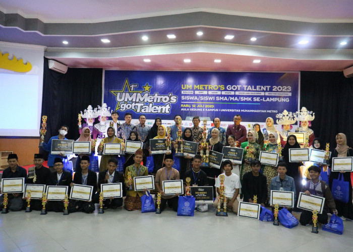 30 Murid SMA/SMK Se-Lampung Juarai UM Metro's Got Talent 2023