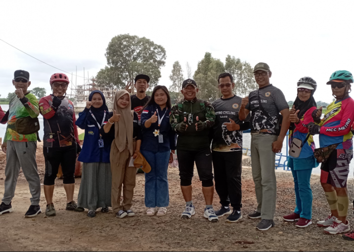 Olahraga Sekaligus Promosikan Wisata di Lampung, MCCC Gowes ke Bendungan Tirta Gangga