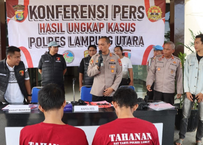 Beraksi di 10 TKP, Spesialis Pencurian Mobil dan Motor di Lampung Utara Dibekuk Polisi