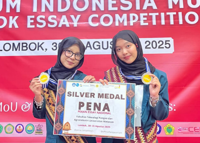 Dua Srikandi UM Metro Sabet Medali Silver di Ajang Essay Nasional PENA 2025
