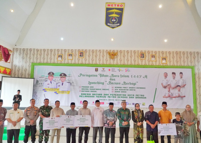 Luncurkan Program BAZNAS Berbagi, Walikota Metro Ingatkan OPD Tunaikan ZIS