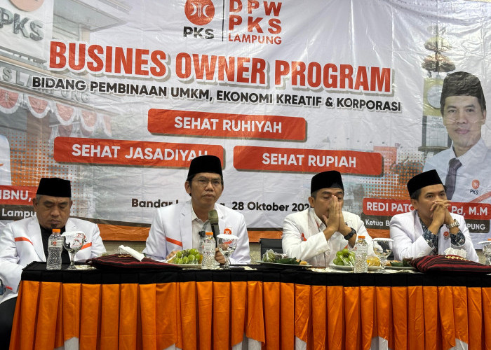 Dorong Kemandirian Ekonomi Masyarakat, PKS Lampung Jalankan Bisnis Owner Program