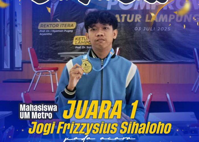 Mahasiswa UM Metro Raih Juara 1 Catur Putra di Ajang POMPROV Lampung