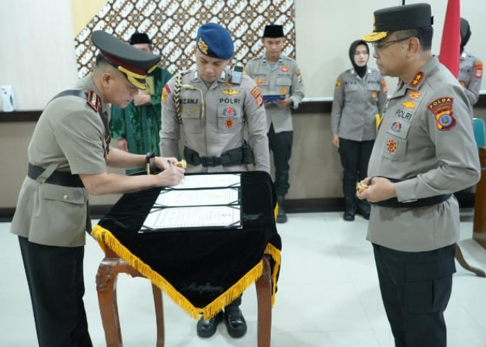 Polda DIY Lantik Kapolresta Sleman Baru, Kombes Pol Adhitya Panji Anom Resmi Jabat