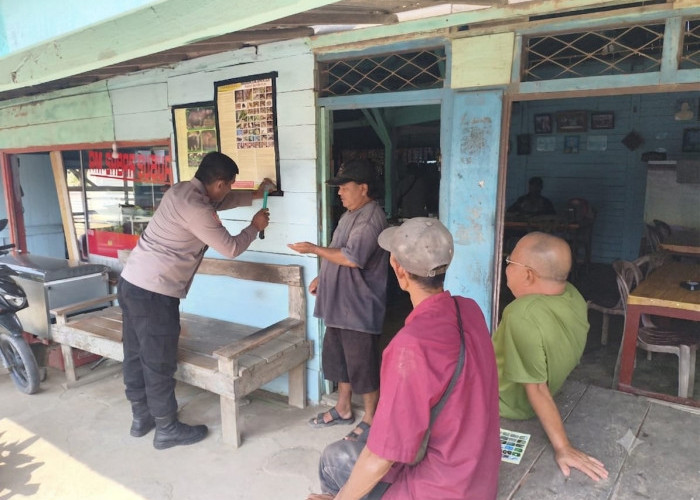 Sat Binmas Polres Mesuji Gelar Sambang Binluh Usai Kasus Pembantaian Tapir di Kawasan Register 45