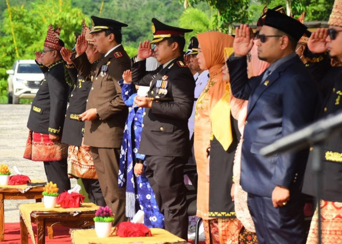 Kapolres Mesuji Hadiri Upacara Peringatan Hari Jadi Provinsi Lampung ke-60