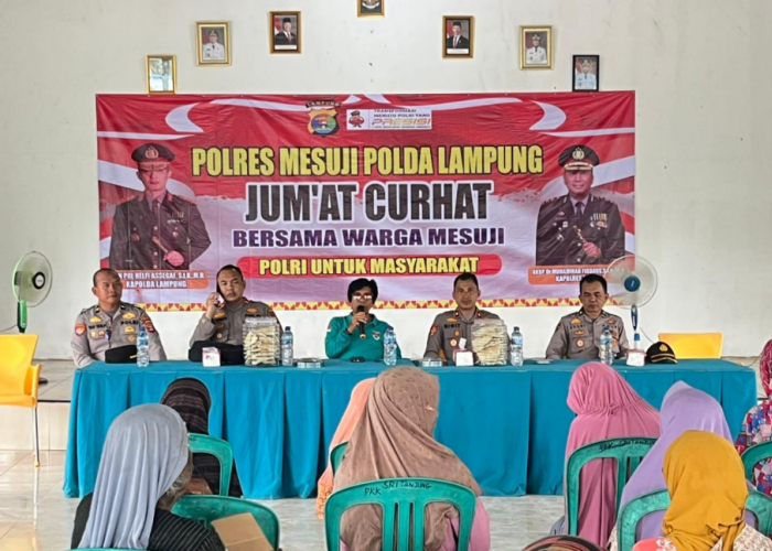 Gelar Jumat Curhat di Desa Sri Tanjung, Polres Mesuji Tampung Keluhan Warga