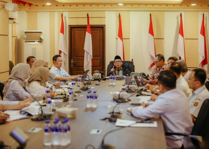 Pimpin Langsung Rakor Pengendalian Inflasi, Gubernur Rahmat Mirzani Djausal Beri Arahan 3 Sektor Penting