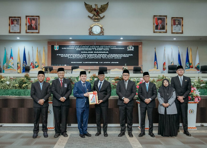 Pemprov Lampung Raih Opini WTP 12 Kali Berturut-turut dari BPK RI