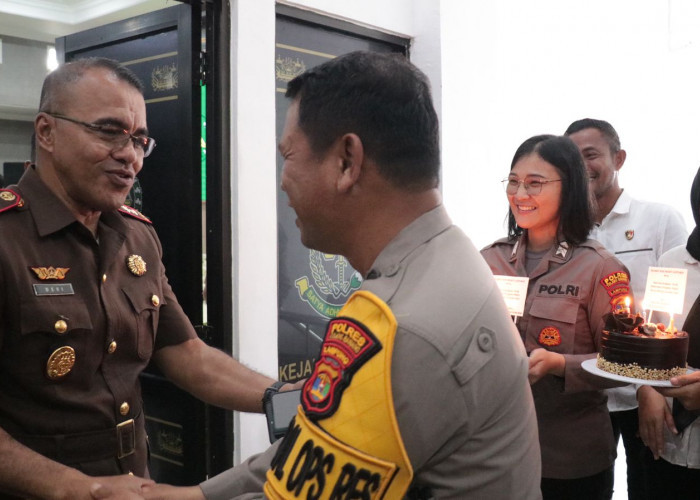 Polres Tuba Berikan Surprise di Peringatan Hari Bhakti Adhyaksa