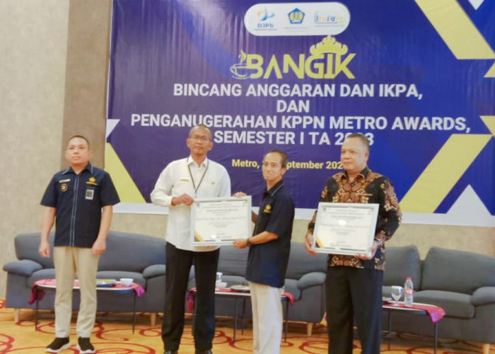 BPS Lamteng Raih 3 Penghargaan  KPPN Metro Award 2023
