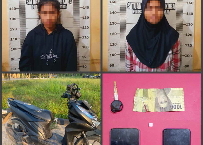 Polres Tubaba Amankan 2 Wanita dengan Barang Bukti Pil Ekstasi