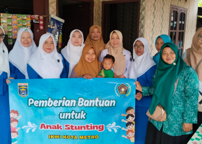 Wujudkan Metro Zero Stunting, IKWI Beri Bantuan Makanan Bergizi 